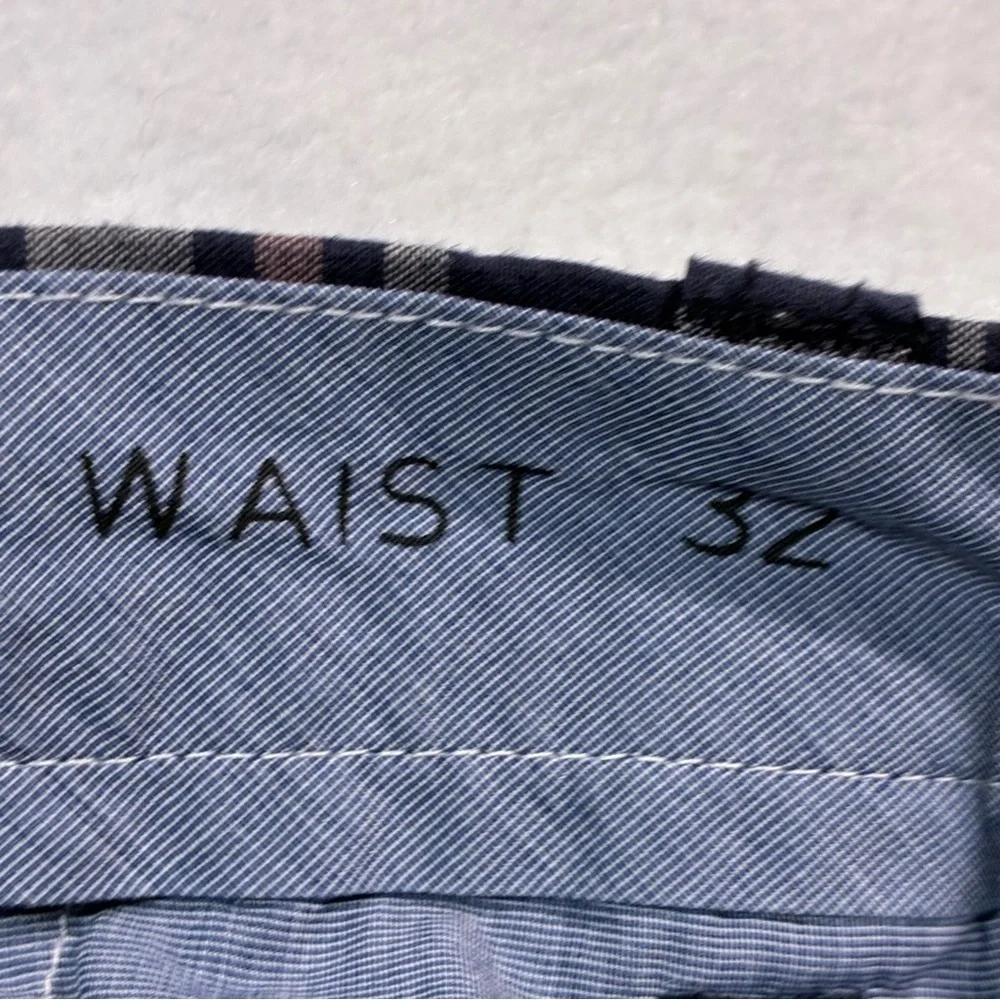 J. Crew Shorts Mens Size 32x9 Blue Plaid Flat Front Bermuda Summer Cotton